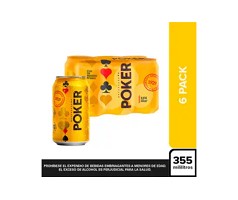 Cerveza pker x6 unid